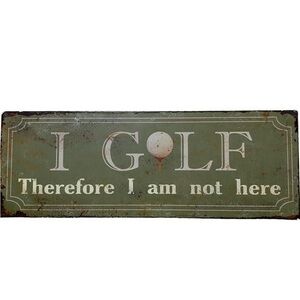 Golf Sign Metal